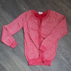 Elegant Red Kids Cardigan(sparkly)